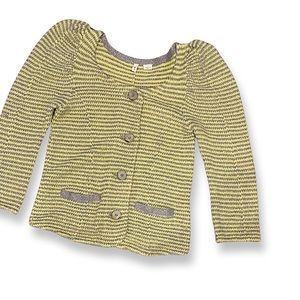 Anthropologie Moth Stardust Striped Cardigan